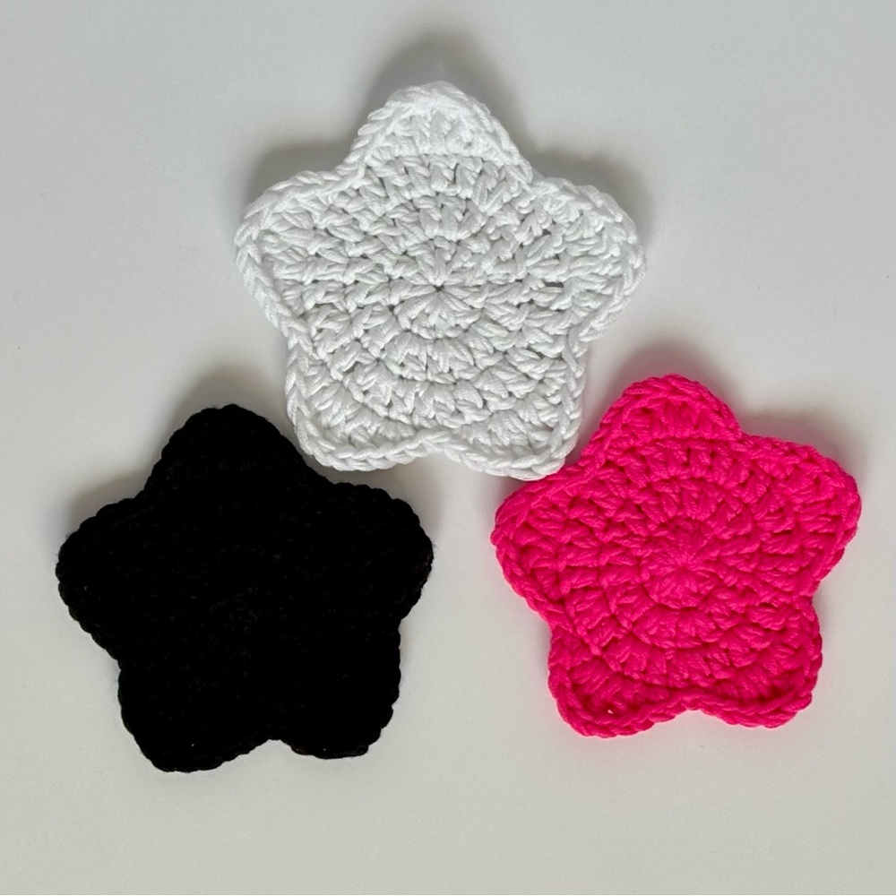 Crochet Star Coasters Set